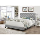 Happy Homes Queen Upholstered Platform Bed HH2022 Queen Bed - Gray IMAGE 1