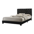 Happy Homes Twin Upholstered Bed HH2020 Twin Bed - Black IMAGE 1