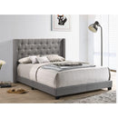 Happy Homes King Upholstered Bed HH700 King Bed - Gray IMAGE 1