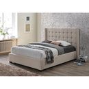 Happy Homes Stanford Queen Upholstered Platform Bed Stanford Queen Platform Bed - Sand IMAGE 1