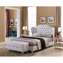 Happy Homes Paradise Queen Upholstered Platform Bed Paradise Queen Platform Bed - Pearl IMAGE 1