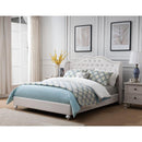 Happy Homes Paradise Queen Upholstered Platform Bed Paradise Queen Platform Bed - Pearl IMAGE 2