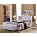 Happy Homes Paradise King Upholstered Platform Bed Paradise King Platform Bed - Pearl IMAGE 1