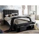 Happy Homes Luke Queen Upholstered Bed with Storage Luke Queen Bed - Gray IMAGE 1
