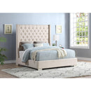 Happy Homes King Upholstered Bed HH325 King Bed - Oatmeal IMAGE 1