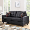 Happy Homes Stationary Leather Look Sofa HH7855 IMAGE 1