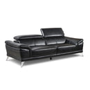 Happy Homes Venice Stationary Fabric Sofa VENICE - Black IMAGE 1