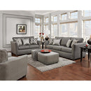Happy Homes Washington Stationary Fabric Loveseat 1380 - Charcoal IMAGE 2
