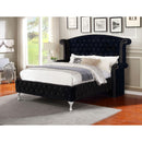 Happy Homes Diamond Palace Queen Upholstered Bed Diamond Palace Bed - Black - Q IMAGE 1