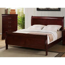 Happy Homes Queen Sleigh Bed 3800 Queen Sleigh Bed - Cherry IMAGE 1