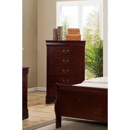 Happy Homes Cristian 5-Drawer Chest 3800 5-Drawer Chest - Cherry IMAGE 1