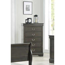 Happy Homes Cristian 5-Drawer Chest 3500 5-Drawer Chest - Gray IMAGE 1
