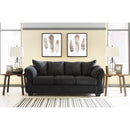 Happy Homes Ashley Stationary Fabric Sofa Ashley 750 Sofa - Black IMAGE 1