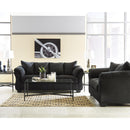 Happy Homes Ashley Stationary Fabric Sofa Ashley 750 Sofa - Black IMAGE 2