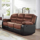 Happy Homes Walter Reclining Fabric Sofa Walter Reclining Sofa - Austin Chocolate IMAGE 1