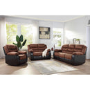 Happy Homes Walter Reclining Fabric Loveseat Walter Reclining Loveseat - Austin Chocolate IMAGE 2