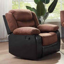 Happy Homes Walter Rocker Fabric Recliner Walter Rocker Recliner - Austin Chocolate IMAGE 1