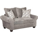 Happy Homes Stationary Fabric Loveseat 1000 - Gray IMAGE 1
