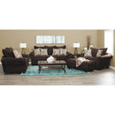 Happy Homes Stationary Fabric Sofa 1000 - Chocolate IMAGE 2