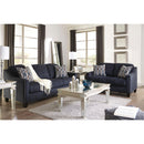 Happy Homes Ashley Stationary Fabric Sofa Ashley 802 Sofa - Blue IMAGE 4