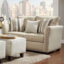 Happy Homes Washington Stationary Fabric Loveseat 1383 Loveseat - Beige IMAGE 1