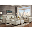 Happy Homes Washington Stationary Fabric Loveseat 1383 Loveseat - Beige IMAGE 2
