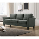 Happy Homes Denmark Stationary Fabric Sofa Denmark - Steel IMAGE 1