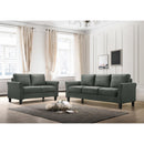 Happy Homes Denmark Stationary Fabric Sofa Denmark - Steel IMAGE 2