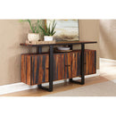  Coaster Furniture Ditman 110185 4-door Solid Wood Sideboard Buffet - Grey Sheesham IMAGE 7