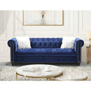 New Era Innovations Milan Stationary Fabric Sofa Milan S8188 Sofa - Blue IMAGE 1