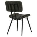 Coaster Furniture Misty 110652 Leather Upholstered Dining Chair - Espresso (Set of 2) IMAGE 6