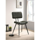Coaster Furniture Misty 110652 Leather Upholstered Dining Chair - Espresso (Set of 2) IMAGE 8