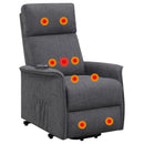 Coaster Furniture Fabric Lift Chair with Heat and Massage 609406P IMAGE 3