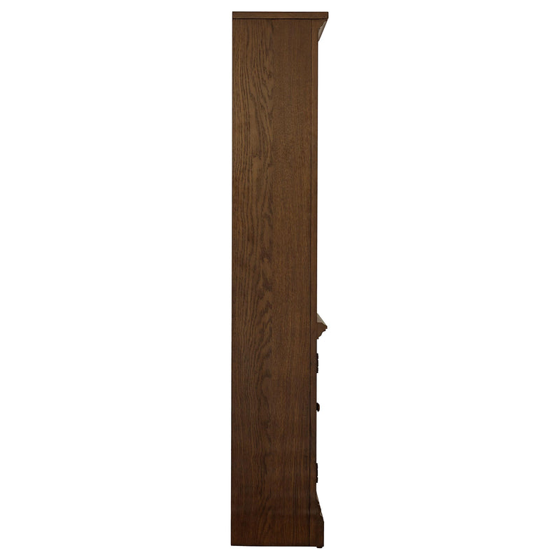 Coaster Furniture Hartshill 881286 78-inch 3-shelf Cabinet Bookcase - Burnished Oak IMAGE 7