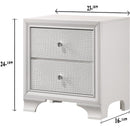  Crown Mark Lyssa B4310-2 Nightstand - Frost IMAGE 3