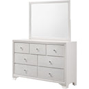  Crown Mark Lyssa B4310-11 Dresser Mirror - Frost IMAGE 2