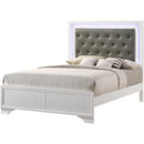  Crown Mark Lyssa B4310-Q Queen Bed with LED - Frost IMAGE 1