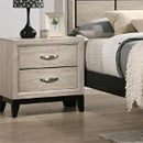  Crown Mark Akerson B4630-2 Nightstand - Drift Wood IMAGE 1