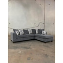 Happy Homes Fabric 2 pc Sectional 110-Charcoal Sectional IMAGE 1