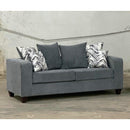 Happy Homes Stationary Fabric Sofa 10-Charcoal Sofa IMAGE 1