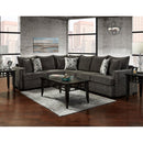 Happy Homes Washington Fabric 2 pc Sectional 1680 - Charcoal Sectional IMAGE 1