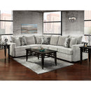 Happy Homes Washington Fabric 2 pc Sectional 1680 - Silver Sectional IMAGE 1