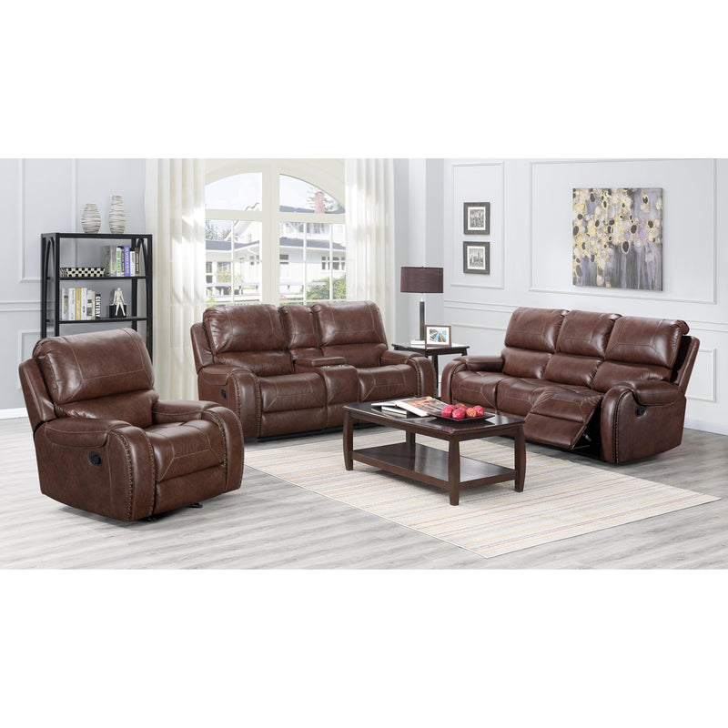 Happy Homes Amarillo Recliner Amarillo Chair - Saddle Brown IMAGE 2