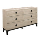 New Era Innovations Giza 6-Drawer Dresser Giza B1400 Dresser - Beige IMAGE 1