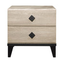 New Era Innovations Giza 2-Drawer Nightstand Giza B1400 Nightstand - Beige IMAGE 1