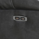 New Era Innovations Party Time Leather Look Recliner Party Time S2020 Power Recliner - Grey IMAGE 2