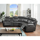 New Era Innovations Texas Star Reclining Leather Look 3 pc Sectional Texas Star S7262 3 pc Sectional - Grey IMAGE 3
