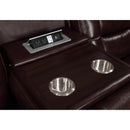 New Era Innovations Rosewood Power Reclining Leather Match Sofa Rosewood S2226 Power Reclining Sofa - Dark Brown IMAGE 5