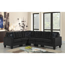 New Era Innovations Magic Fabric 2 pc Sectional Magic S777 2 pc Sectional - Black Velvet IMAGE 2