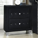 New Era Innovations Sofia 2-Drawer Nightstand Sofia B2019 Nightstand - Black IMAGE 1